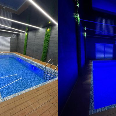 چلندر 500 متر زمین 480 متر بنا 5 خواب مستر استخر چهار فصل روف گاردن